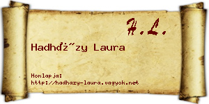 Hadházy Laura névjegykártya